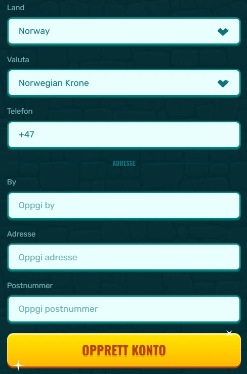 Spinanga Casino Registration process step 3 Spinanga Casino Registration process step 3